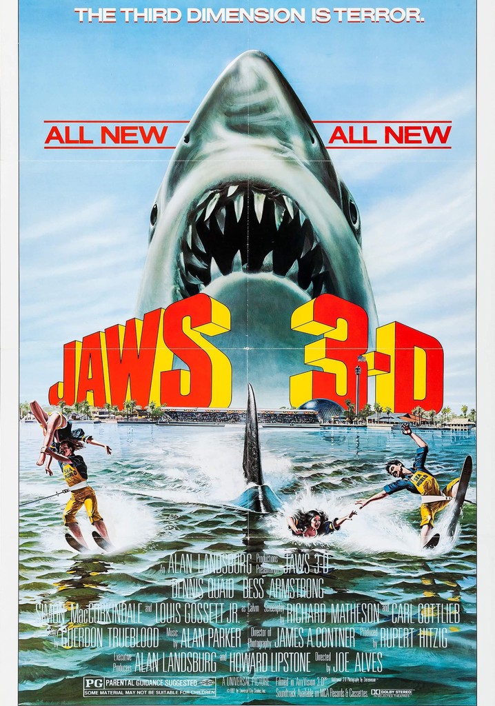 Jaws 3D streaming where to watch movie online?